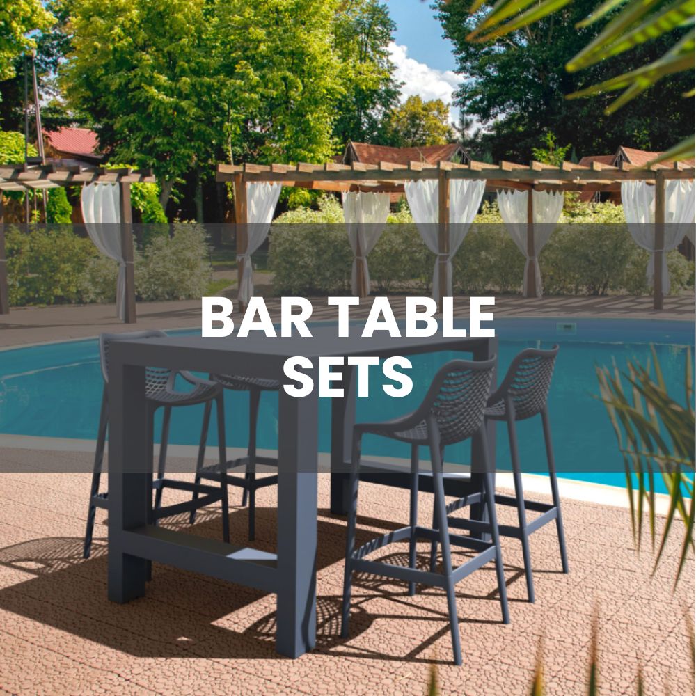 Outdoor Bar Table & Stools Sets