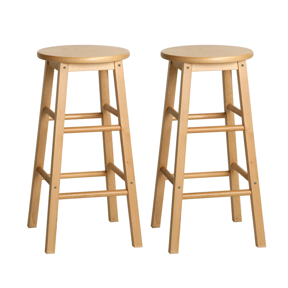 Buy Marley Wooden Counter Stool Backless (Set of 2) Natural 61cm