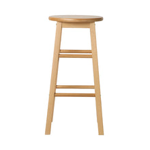 Load image into Gallery viewer, Marley Wooden Counter Stool Backless (Set of 2) Natural 61cm