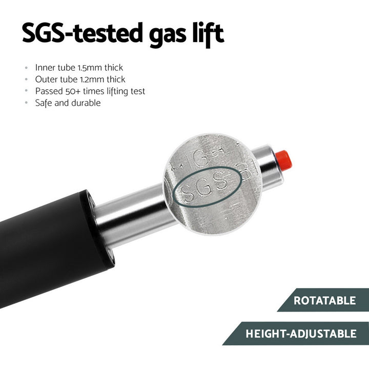 Harley Leather Bar Stool Swivel (Set of 4) Black