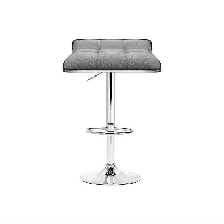 Mia Fabric Bar Stool Backless (Set of 4) Grey