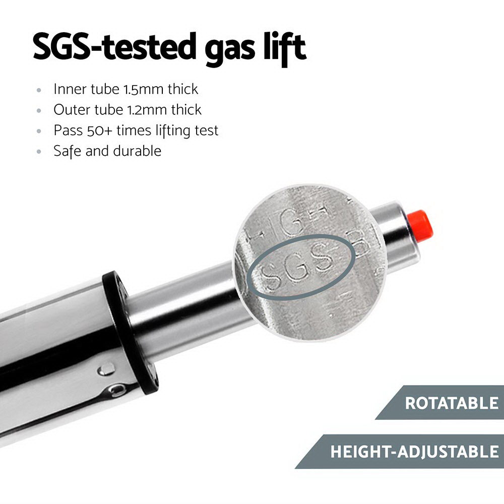 Mia Fabric Bar Stool Backless (Set of 4) Grey