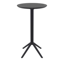 Load image into Gallery viewer, Outdoor Bar Tables - Mika Outdoor Bar Table (Round Top) Black