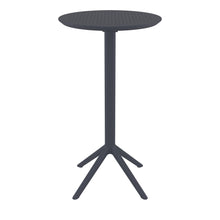 Load image into Gallery viewer, Outdoor Bar Tables - Mika Outdoor Bar Table (Round Top) Anthracite