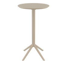 Load image into Gallery viewer, Outdoor Bar Tables - Mika Outdoor Bar Table (Round Top) Taupe