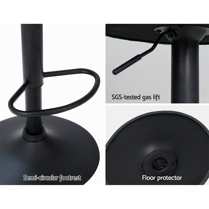 Bar Stools - Daphne Velvet Fabric Bar Stool (Set Of 2) Green