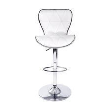 Load image into Gallery viewer, Ruby Leather Bar Stool Swivel (Set of 2) White
