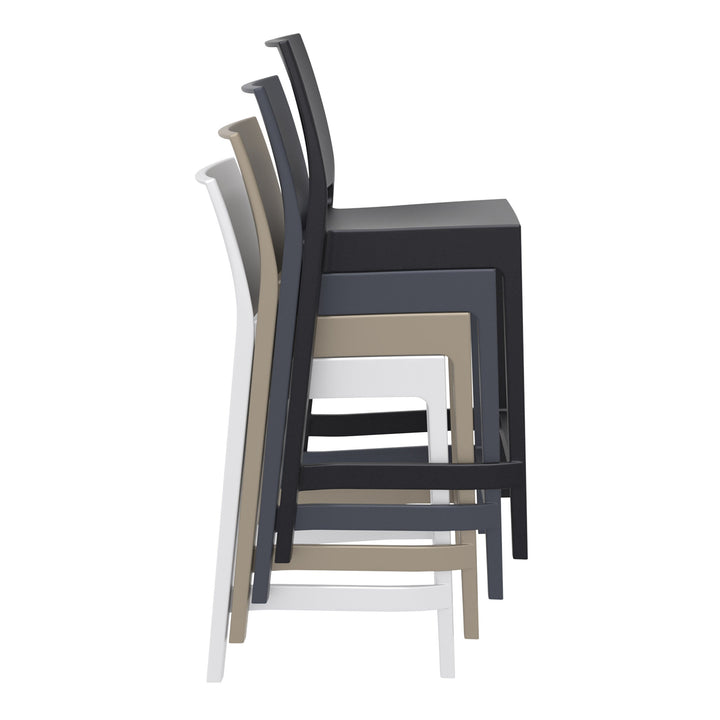 Outdoor Bar Stools - Canyon Outdoor Counter Stool White 65cm