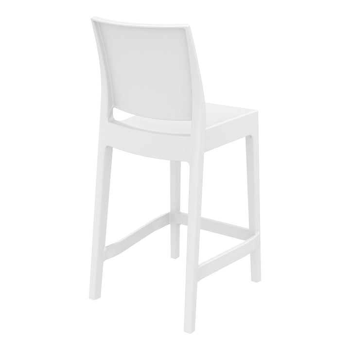 Outdoor Bar Stools - Canyon Outdoor Counter Stool White 65cm