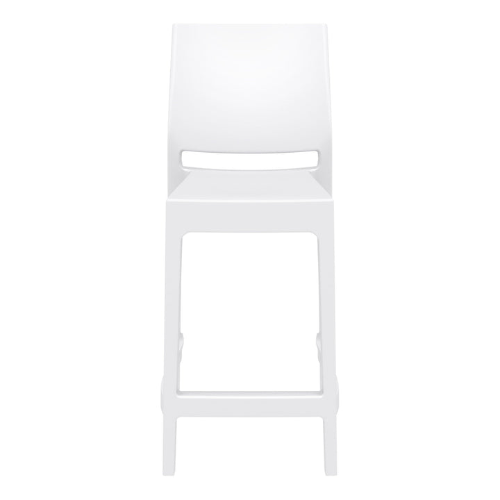 Outdoor Bar Stools - Canyon Outdoor Counter Stool White 65cm