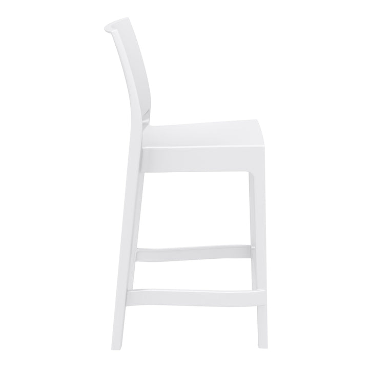 Outdoor Bar Stools - Canyon Outdoor Counter Stool White 65cm