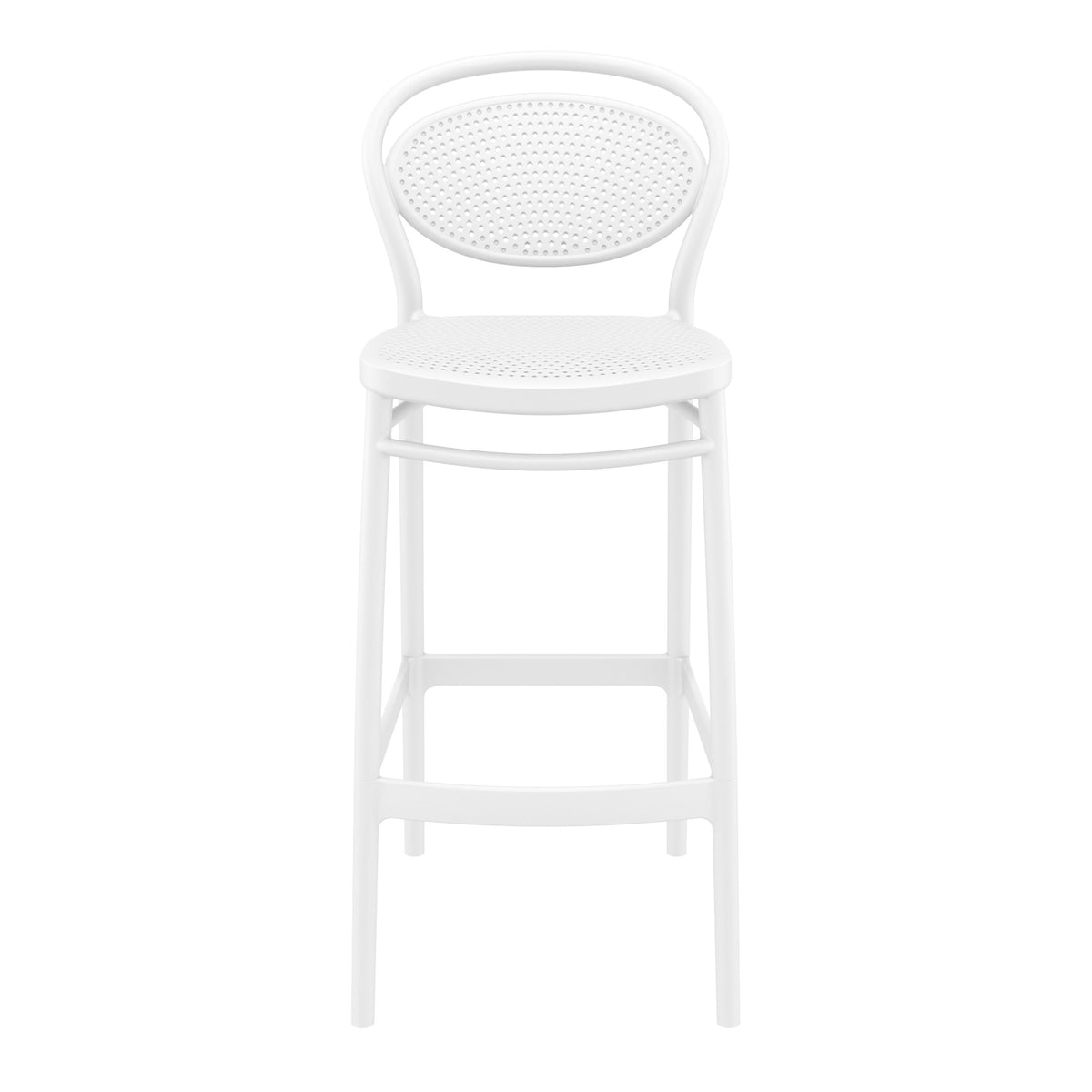 Buy Nova Outdoor Bar Stool White 65cm Bar Stool Home