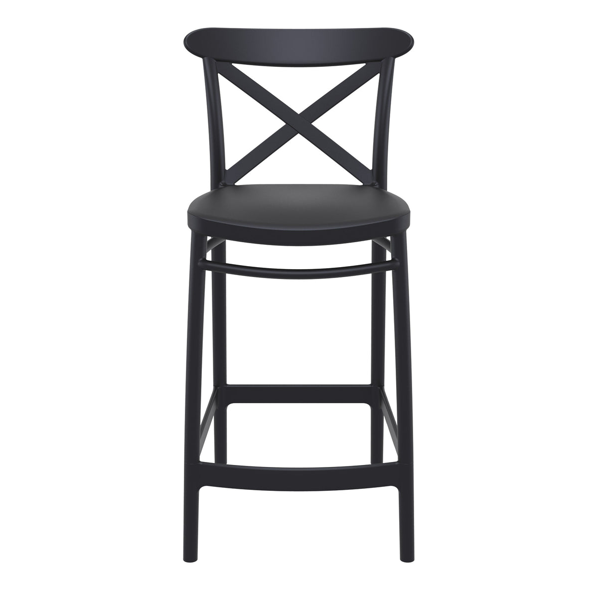 Buy Cruz Outdoor Counter Stool Black 65cm Bar Stool Home