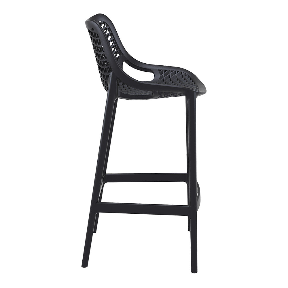Bar Stools - Aero Outdoor Bar Stool Black 75cm