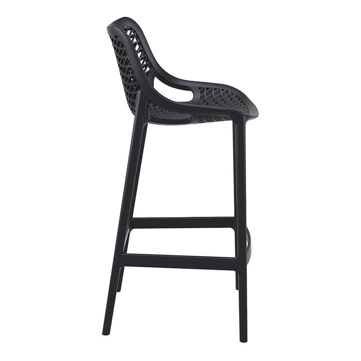 Bar Stools - Aero Outdoor Bar Stool Black 75cm