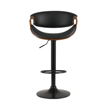 Load image into Gallery viewer, Bar Stools - Amber Leather Bar Stool Swivel Black Frame