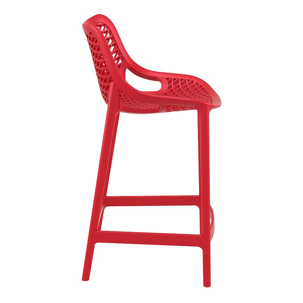 Bar Stools - Cleveland Outdoor Bar Stool Red 65cm