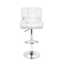 Load image into Gallery viewer, Bar Stools - Evan Leather Bar Stool Swivel (Set Of 2) White