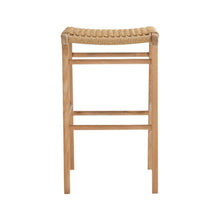 Load image into Gallery viewer, Bar Stools - Kai Wooden Bar Stool Backless Sand (Close Weave) 75cm