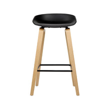 Load image into Gallery viewer, Bar Stools - Lexi Wooden Bar Stool Backless (Set Of 2) Black 67cm