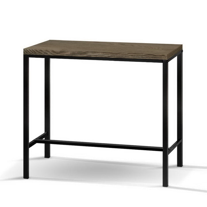 Bar Tables - Ash Industrial Bar Table Dark Wood