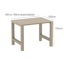 Load image into Gallery viewer, Outdoor Bar Table Sets - Chicago + Aero Outdoor Bar Set (5 Piece) Taupe