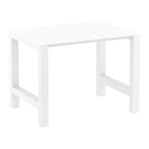Outdoor Bar Table Sets - Chicago + Aero Outdoor Bar Set (5 Piece) White