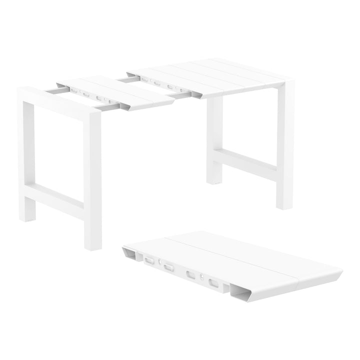 Outdoor Bar Table Sets - Chicago + Aero Outdoor Bar Set (5 Piece) White