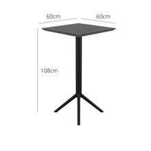 Load image into Gallery viewer, Bar Tables - Mika Outdoor Bar Table Black 108cm