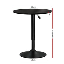 Load image into Gallery viewer, Bar Tables - Oden Adjustable Height Gas Lift Bar Table Black