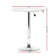 Load image into Gallery viewer, Bar Tables - Oden Adjustable Height Gas Lift Bar Table White