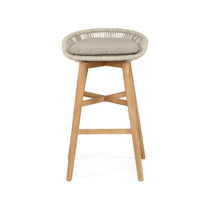 Zara Outdoor Bar Stool Backless Grey 76cm