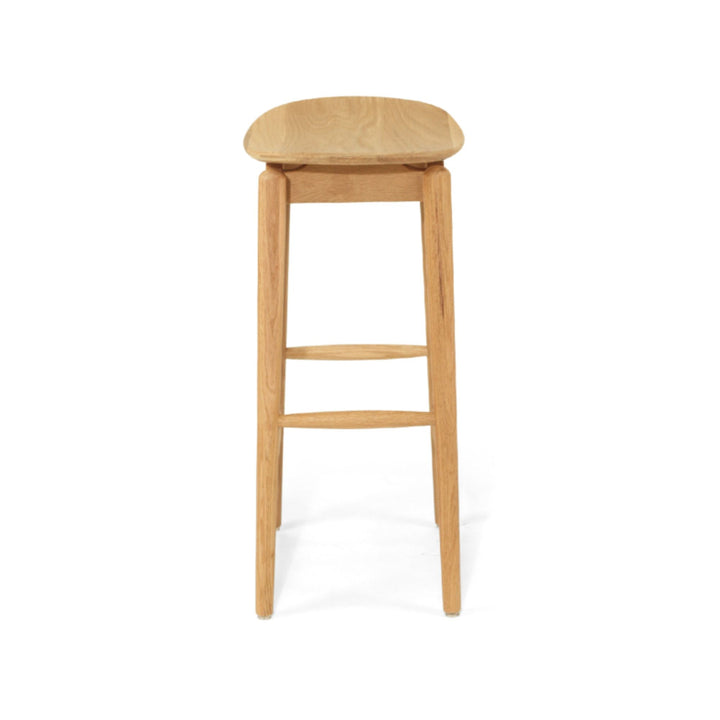 Memphis Wooden Counter Stool Backless Natural 66cm