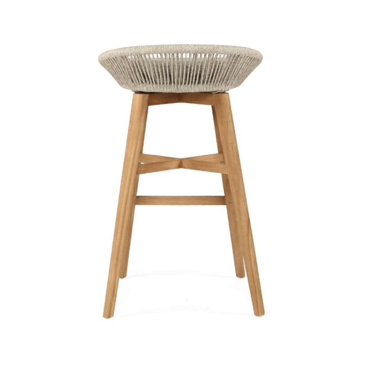 Zara Outdoor Bar Stool Backless Grey 76cm