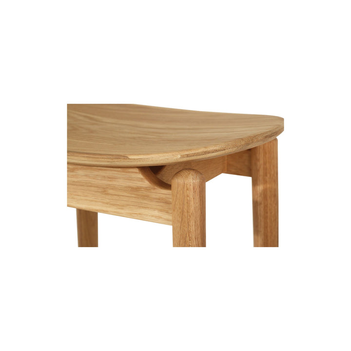 Memphis Wooden Counter Stool Backless Natural 66cm