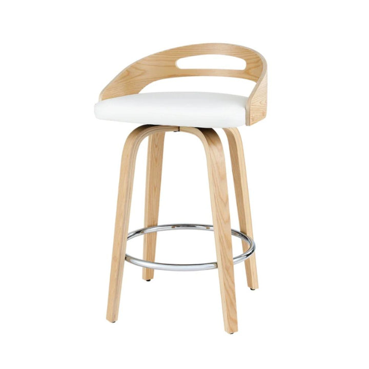 Ashwood Wooden Counter Stool (Set of 2) White 64cm