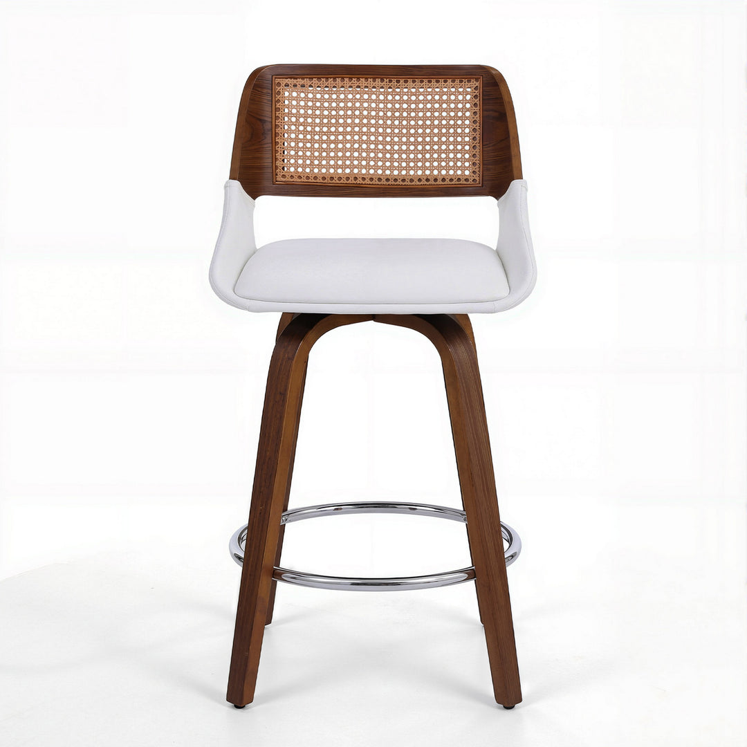 Artiss Wooden Bar Stools Swivel Kitchen Counter Stool Chair 60cm Seat Height
