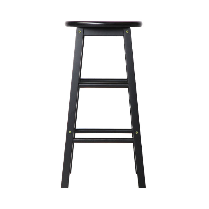 Marley Wooden Counter Stool Backless (Set of 2) Black 61cm