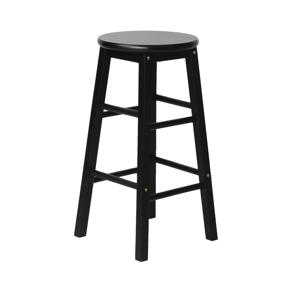 Marley Wooden Counter Stool Backless (Set of 2) Black 61cm