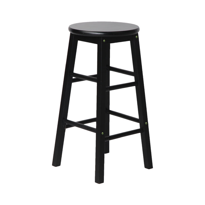 Marley Wooden Counter Stool Backless (Set of 2) Black 61cm