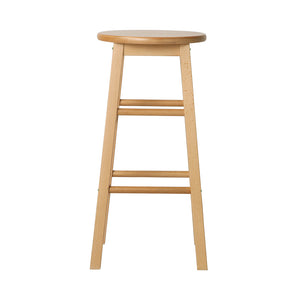 Marley Wooden Counter Stool Backless (Set of 2) Natural 61cm