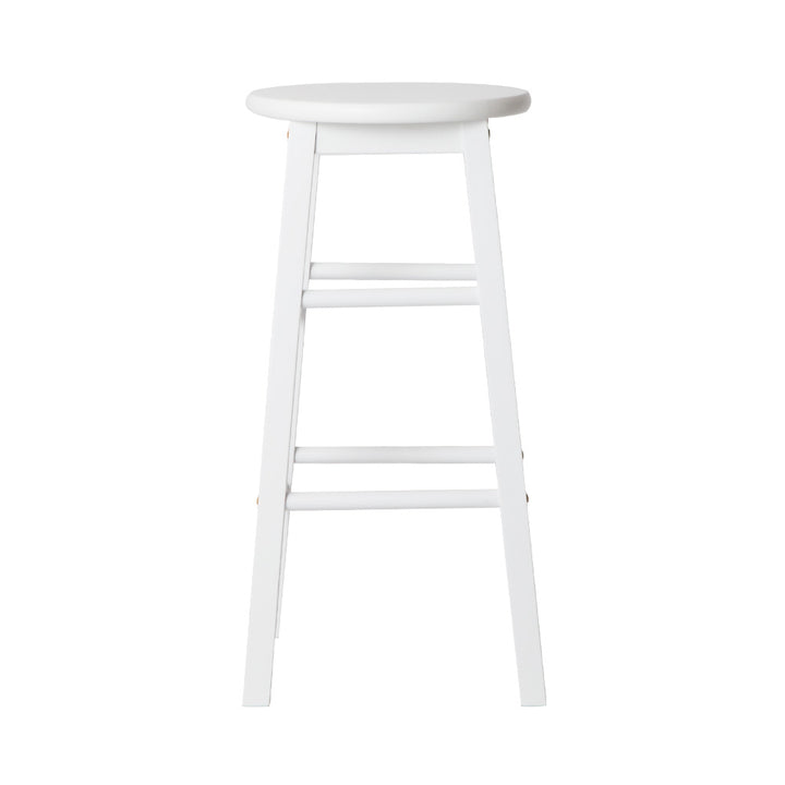 Marley Wooden Counter Stool Backless (Set of 2) White 61cm