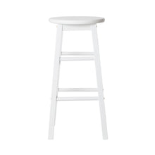 Load image into Gallery viewer, Marley Wooden Counter Stool Backless (Set of 2) White 61cm