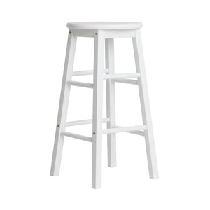 Marley Wooden Counter Stool Backless (Set of 2) White 61cm
