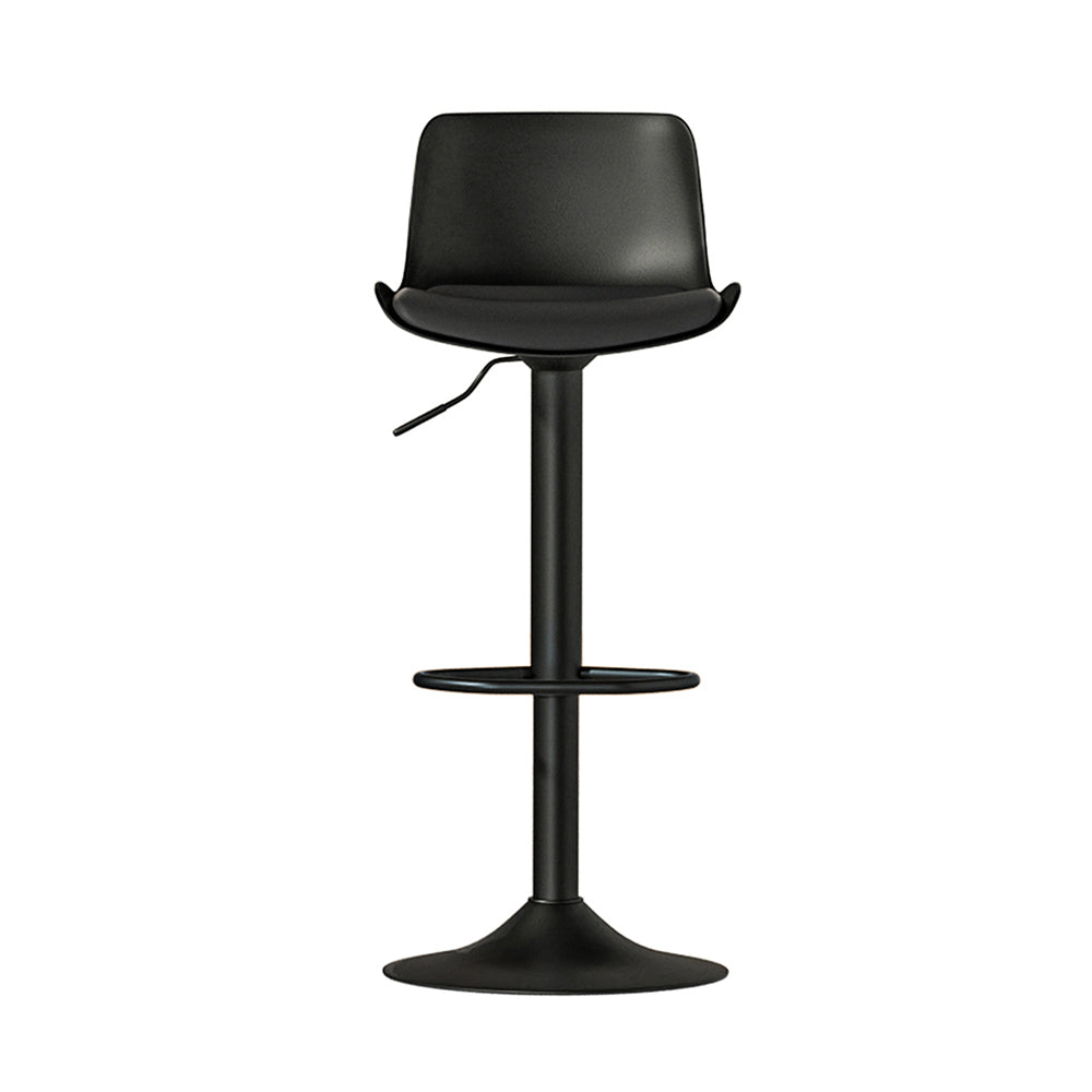 Artiss 2x Bar Stools Padded Seat Gas Lift Black