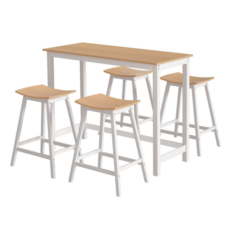 Archie Wooden Bar Table Set (5 Piece)