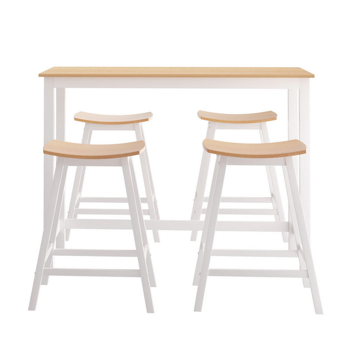 Archie Wooden Bar Table Set (5 Piece)