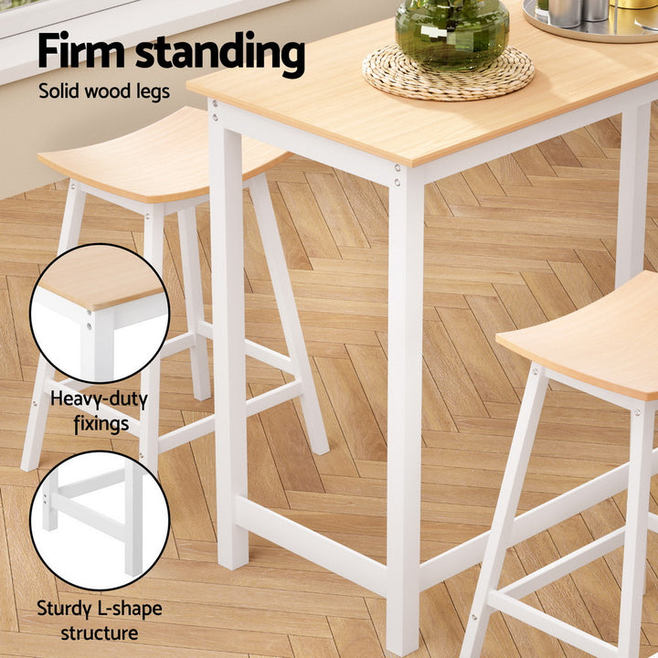 Archie Wooden Bar Table Set (5 Piece)
