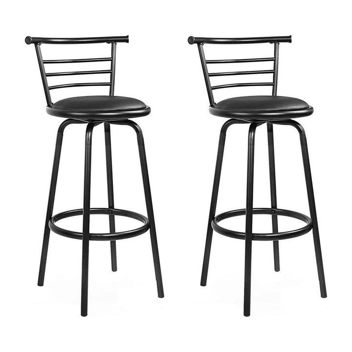 Scarlet Industrial Bar Stool (Set of 2) Black 75cm