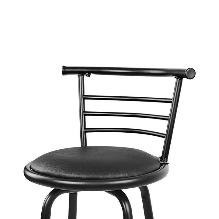 Scarlet Industrial Bar Stool (Set of 2) Black 75cm